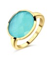 Aqua Chalcedony Silver Rings NSR-2234